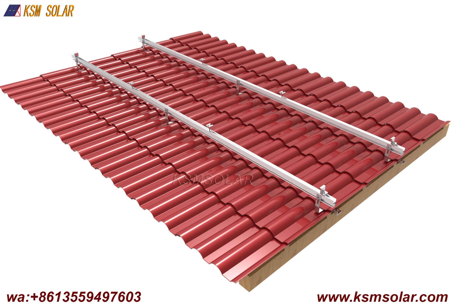 Adjustable Stainless Steel Hook with Rail Mounting System