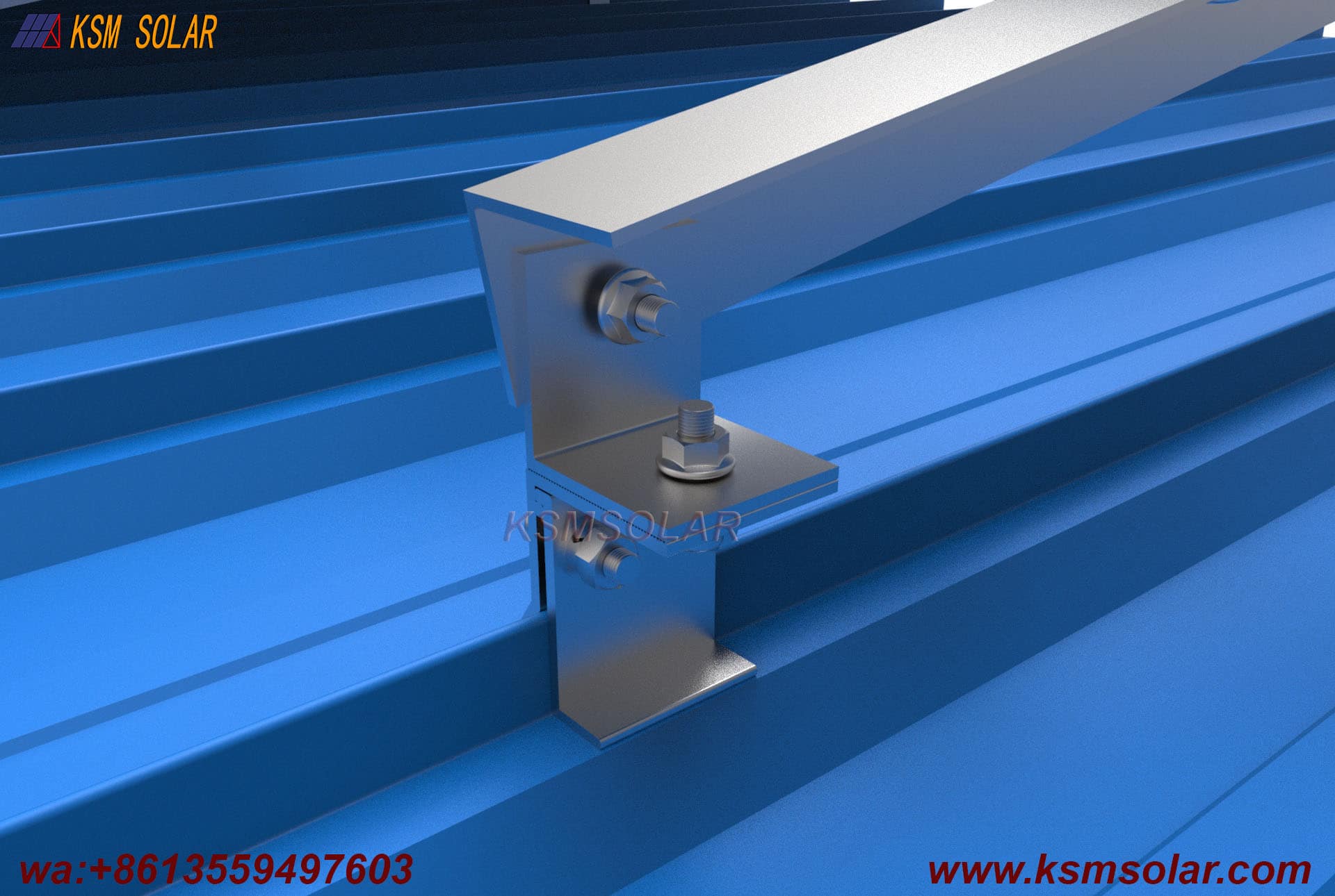 Metal Roof Clamp with Tripod Mounting System