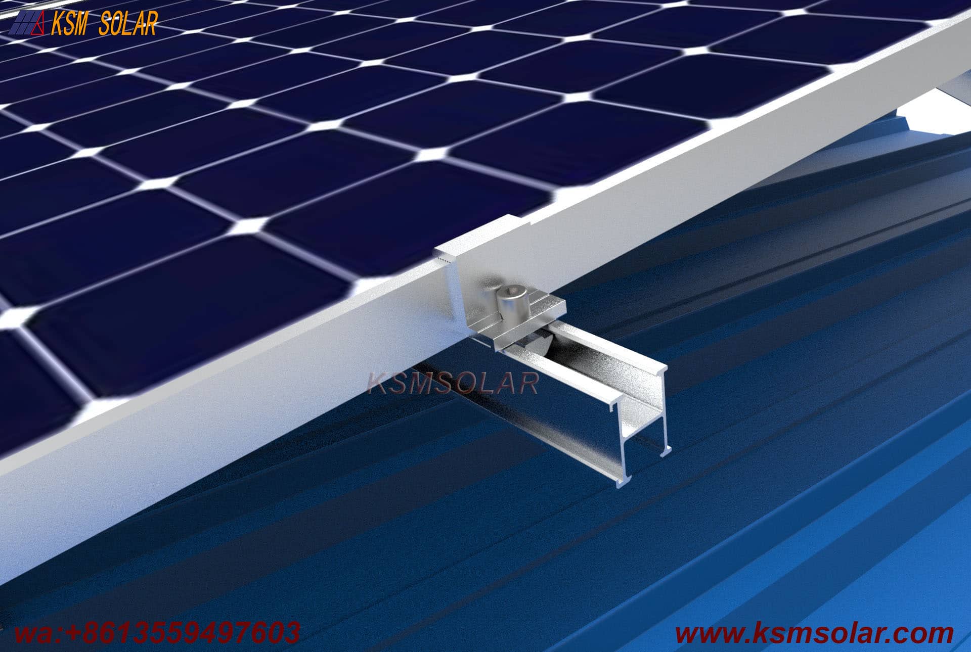 Metal Roof Clamp with Tripod Mounting System