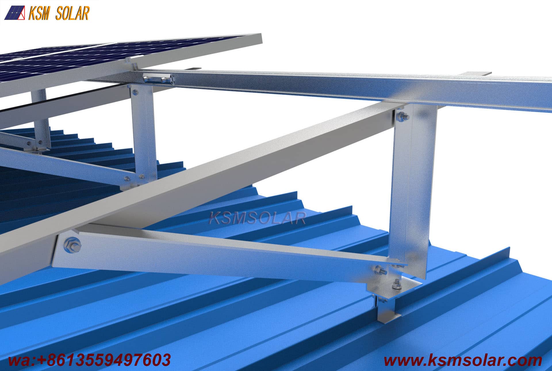 Metal Roof Clamp with Tripod Mounting System