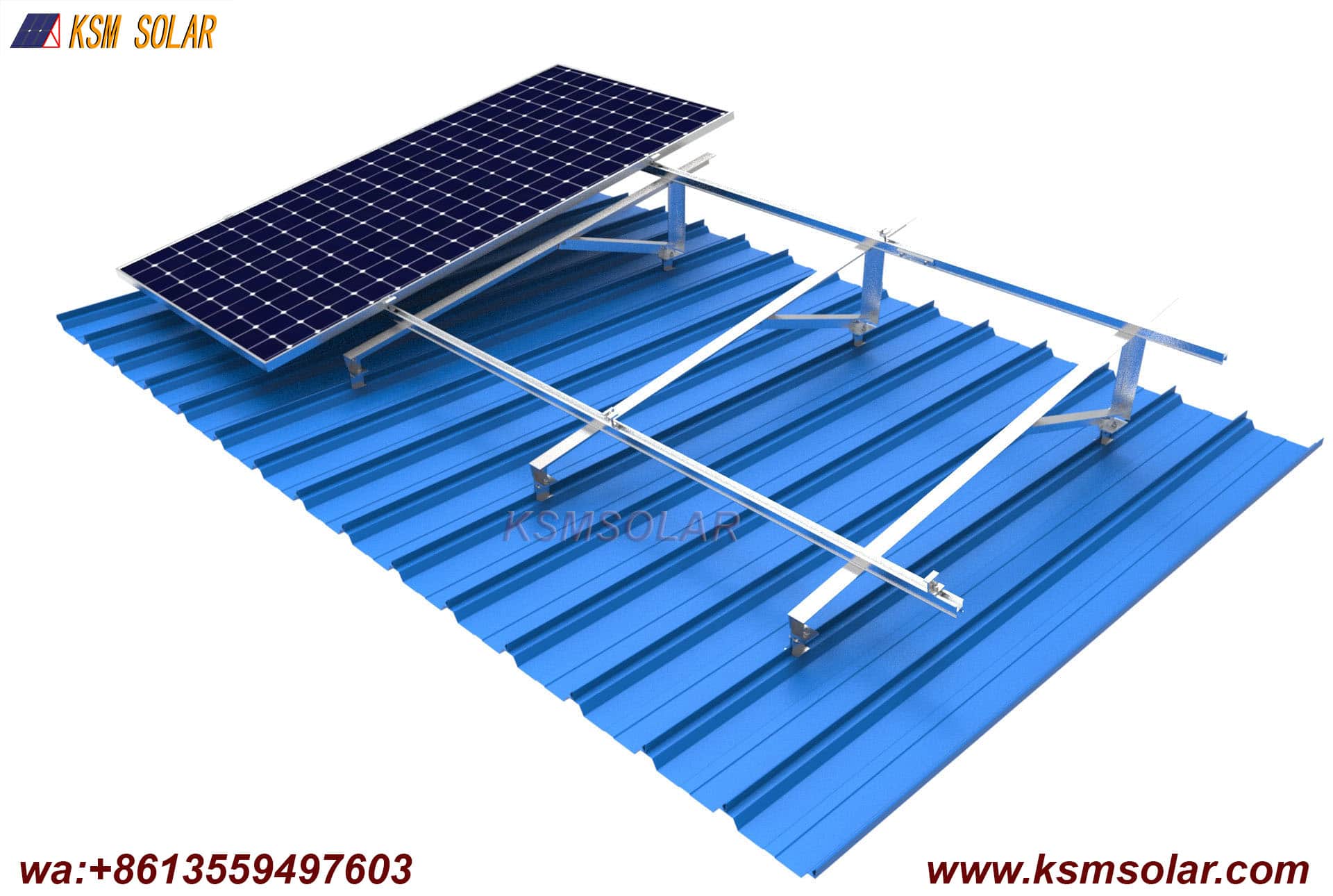 Metal Roof Clamp with Tripod Mounting System