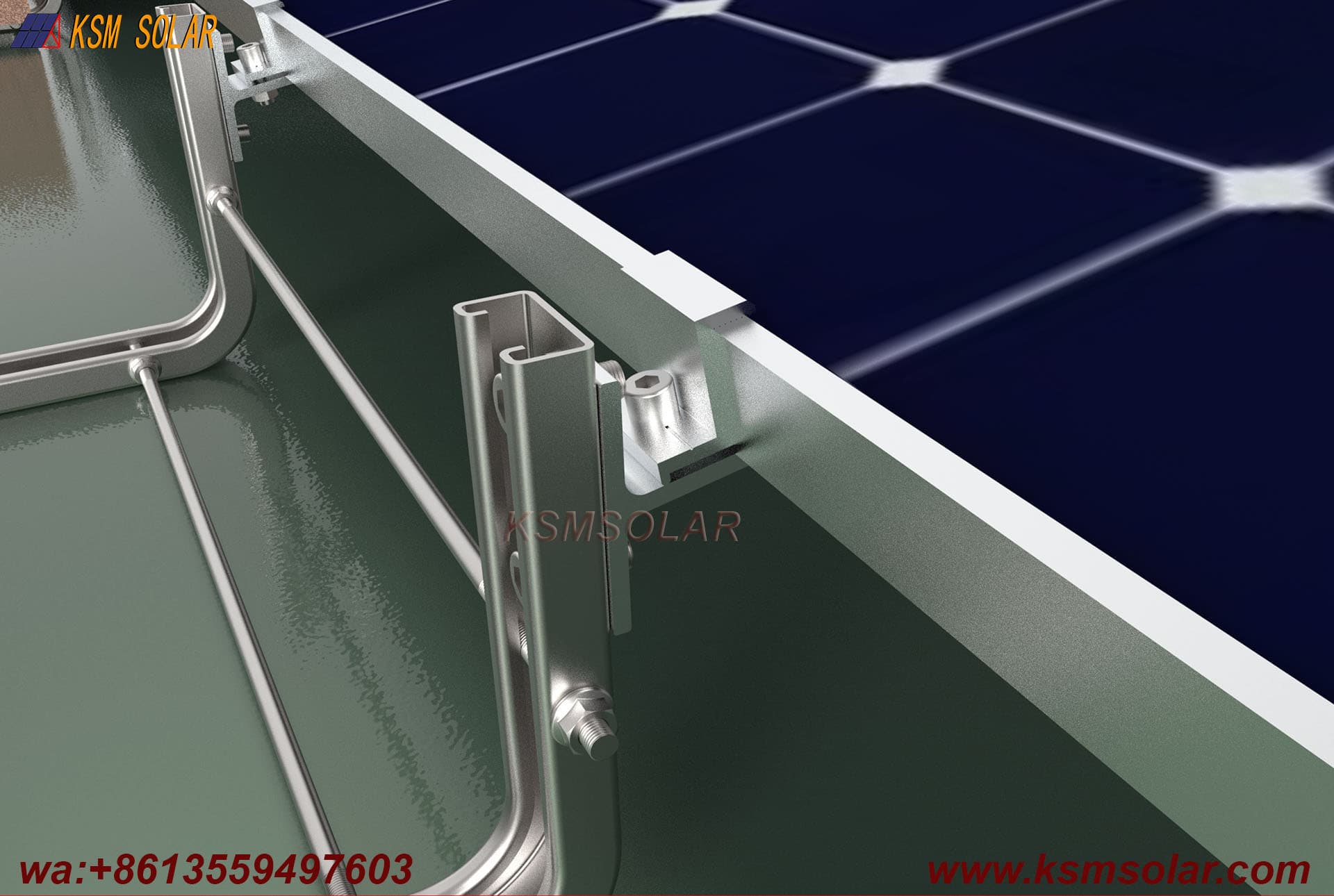 U-Shaped Steel Ballast Frame Mounting System