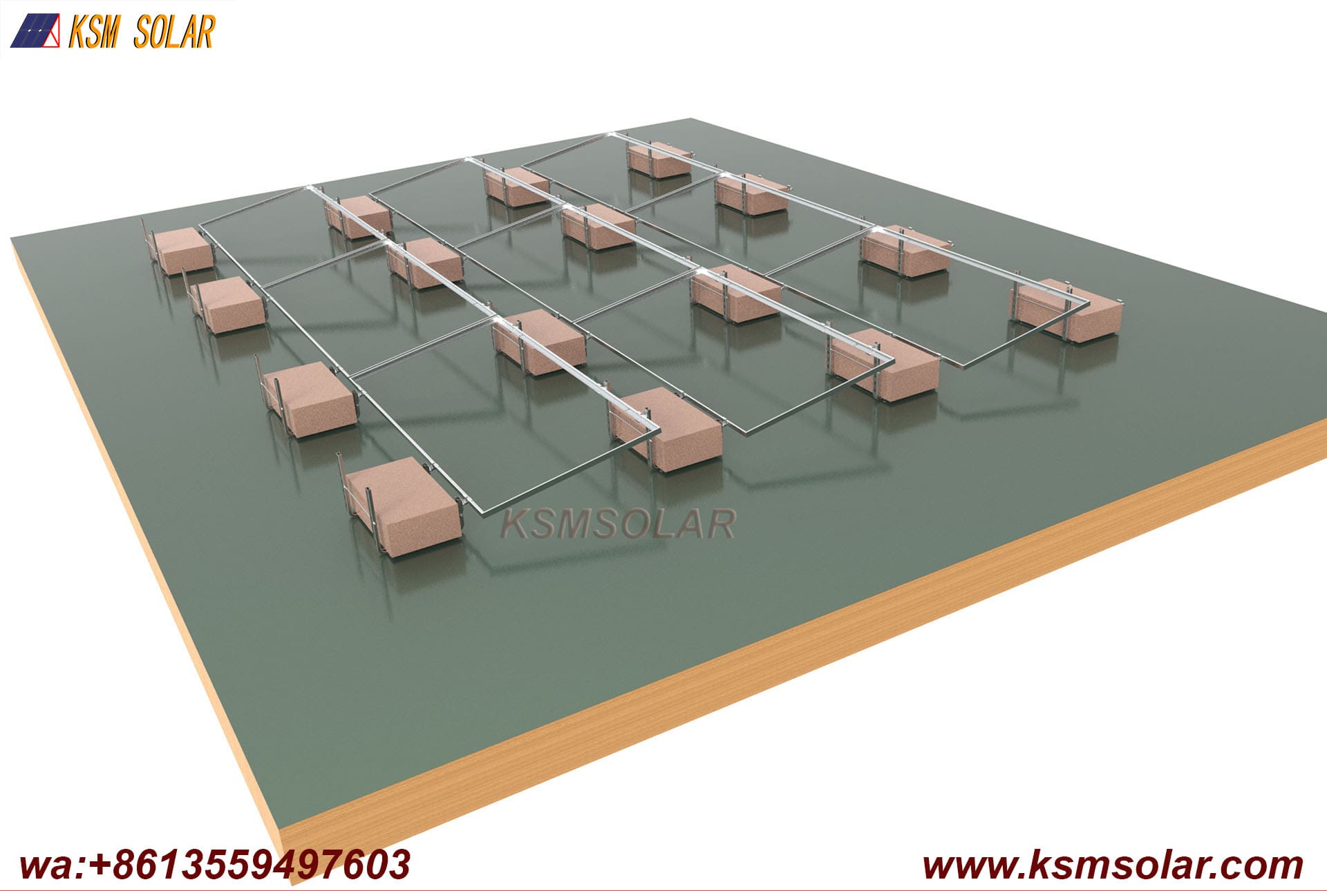 U-Shaped Steel Ballast Frame Mounting System