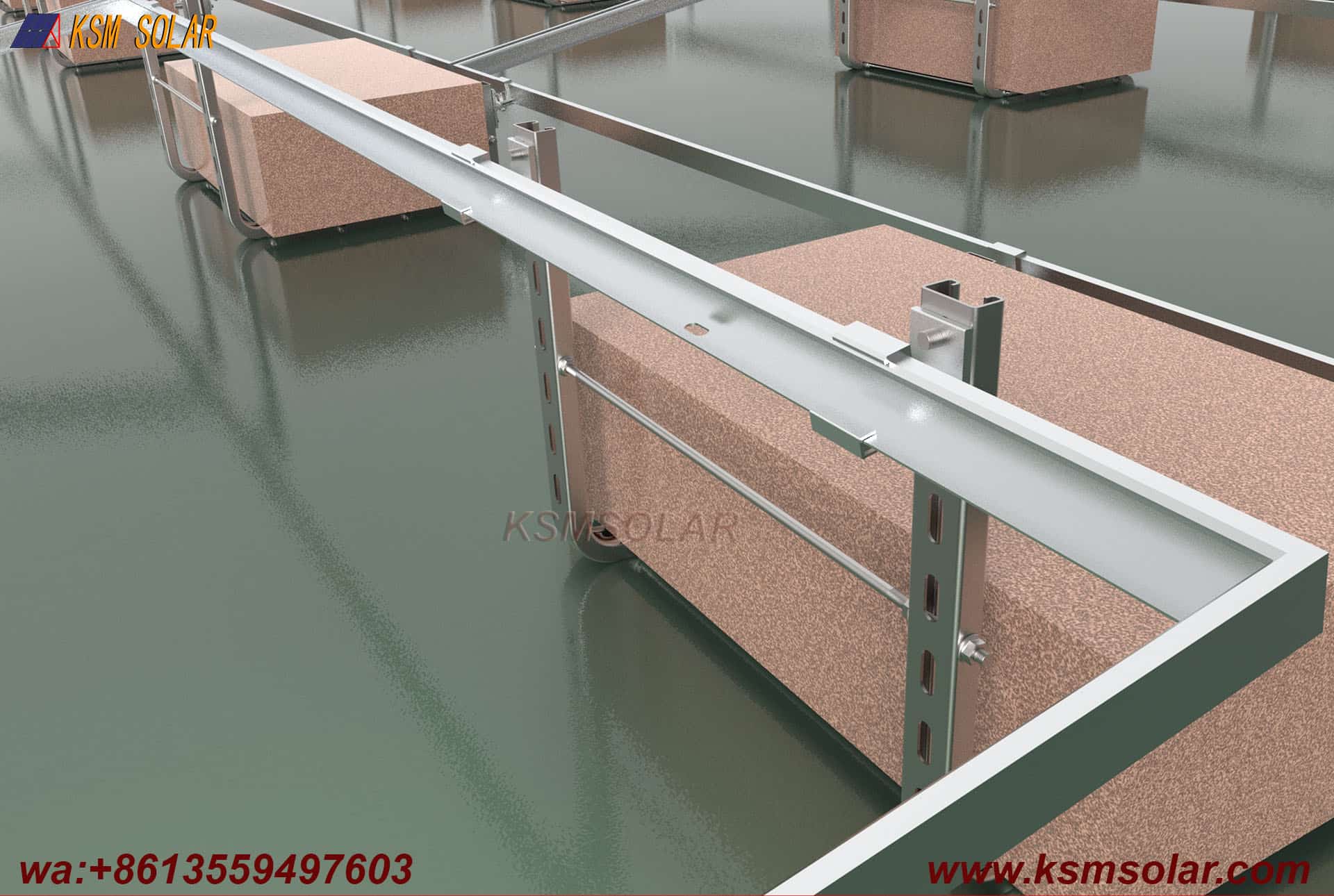 U-Shaped Steel Ballast Frame Mounting System