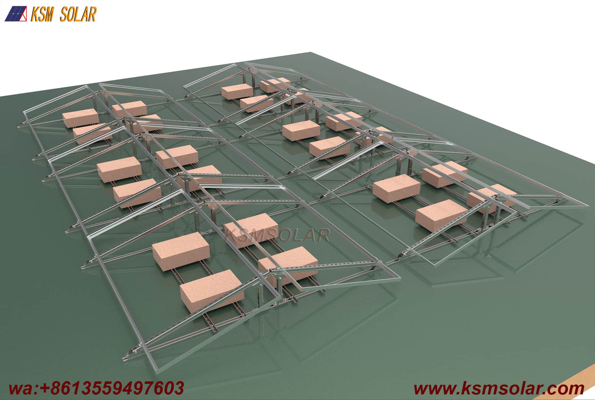 U-Shaped Steel Tripod Ballast Mounting System