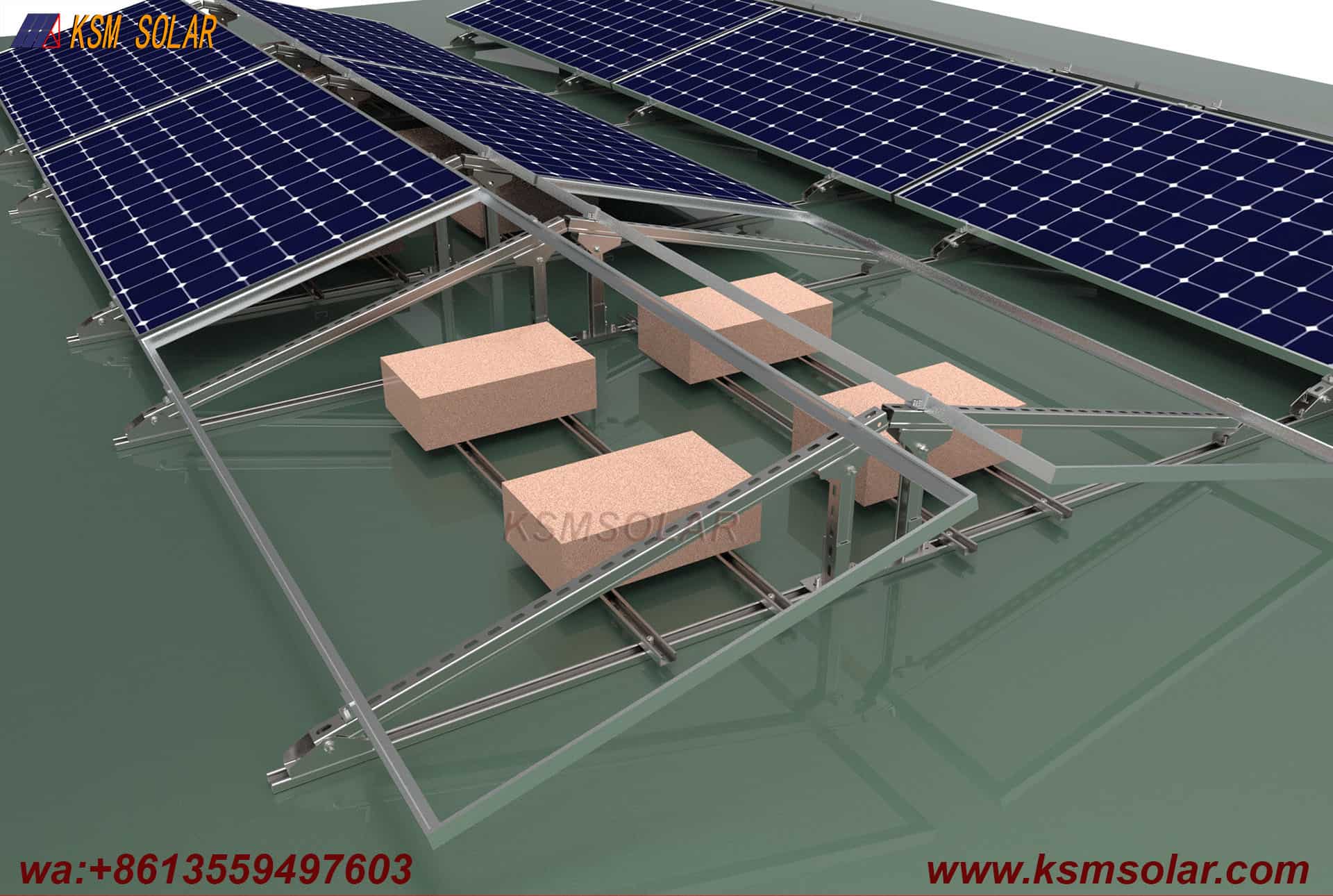 U-Shaped Steel Tripod Ballast Mounting System