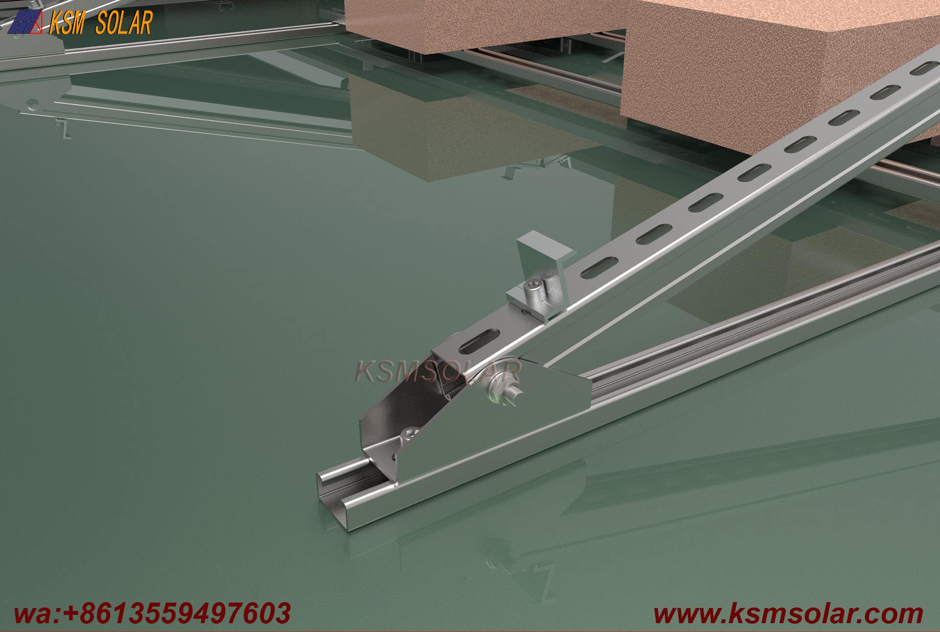 U-Shaped Steel Tripod Ballast Mounting System