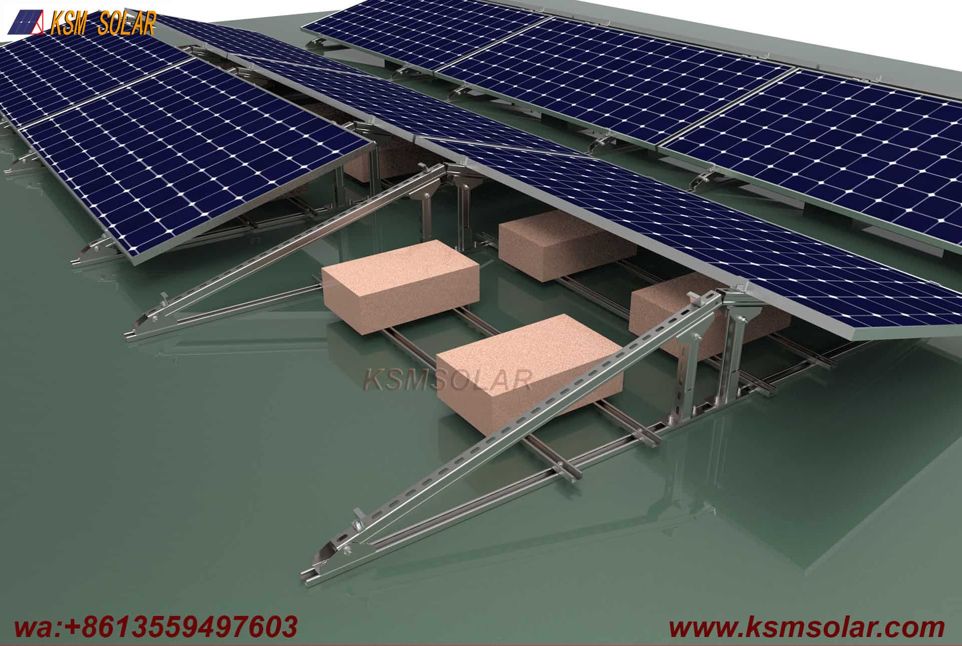 U-Shaped Steel Tripod Ballast Mounting System