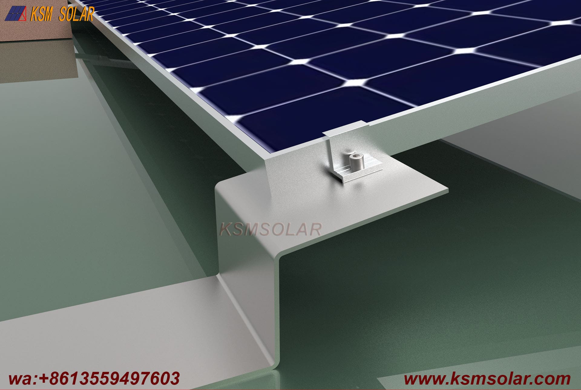 Z-Shaped Steel Folded Plate Ballast Mounting System