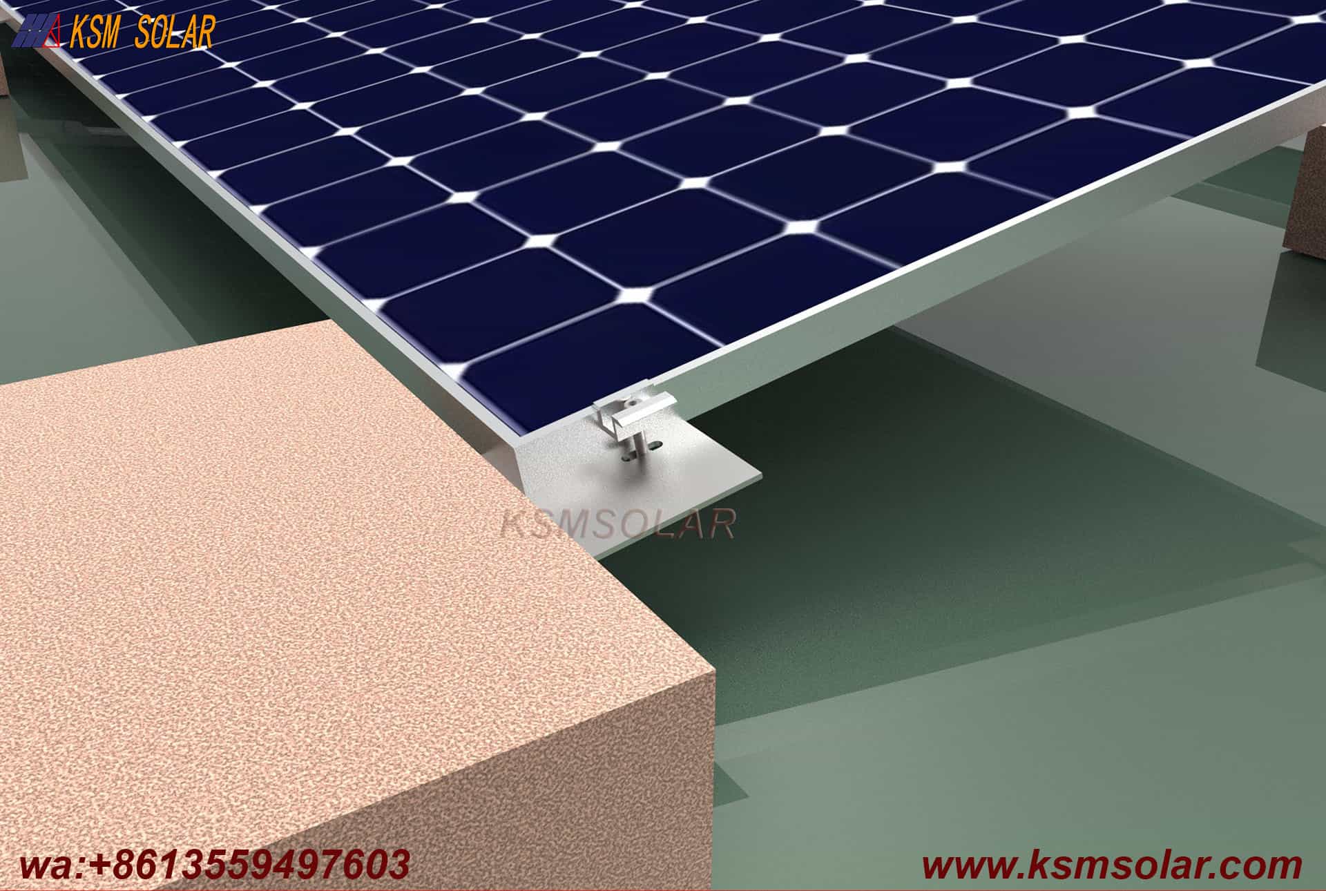 Z-Shaped Steel Folded Plate Ballast Mounting System