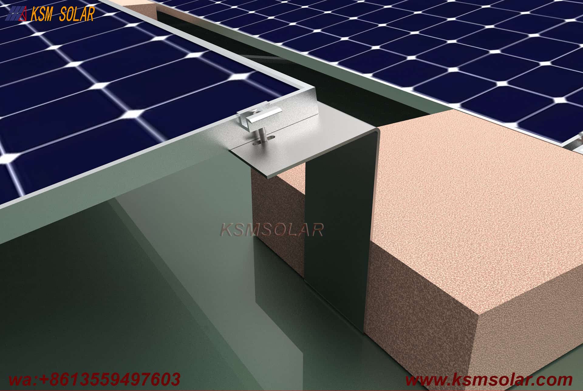Z-Shaped Steel Folded Plate Ballast Mounting System