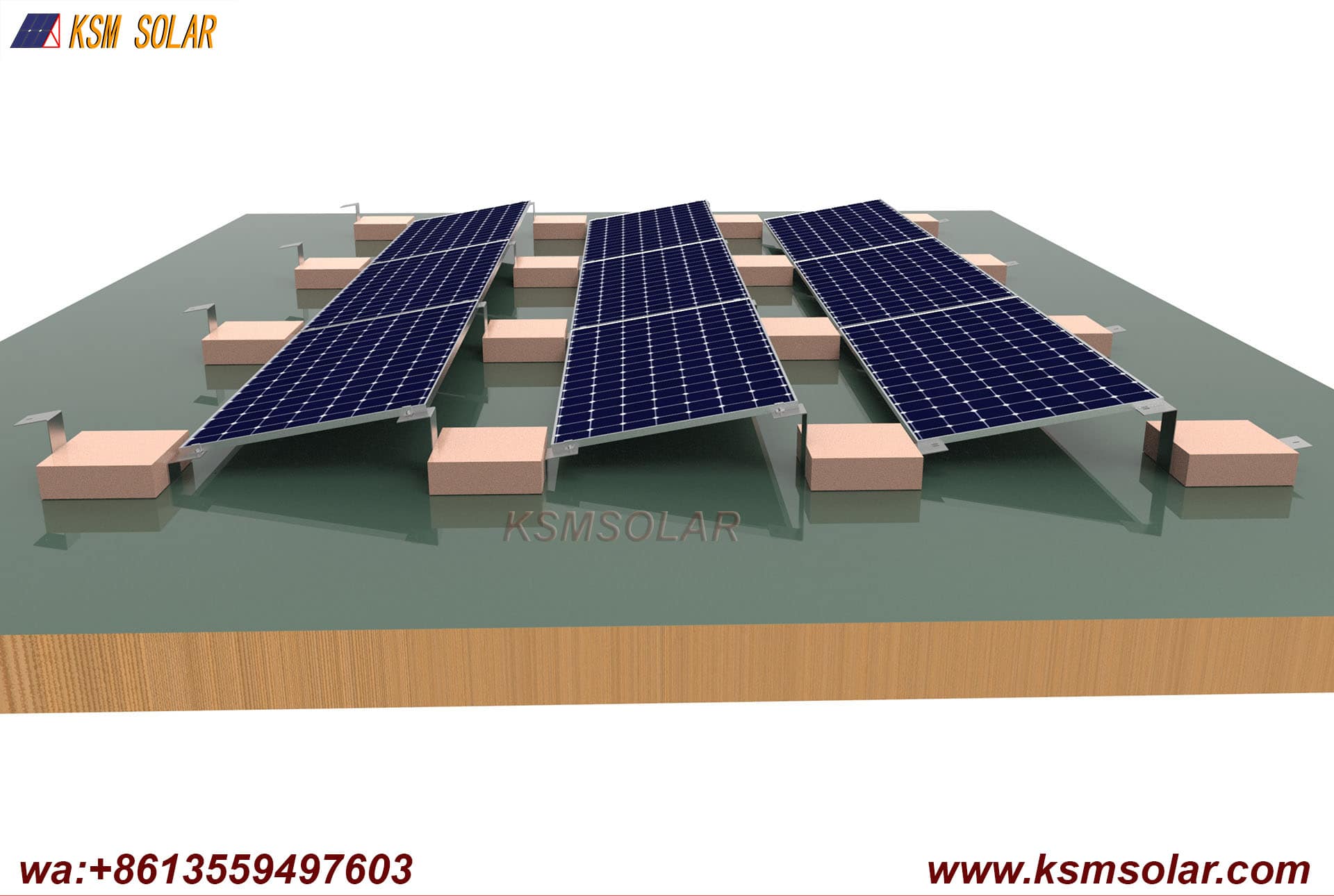 Z-Shaped Steel Folded Plate Ballast Mounting System