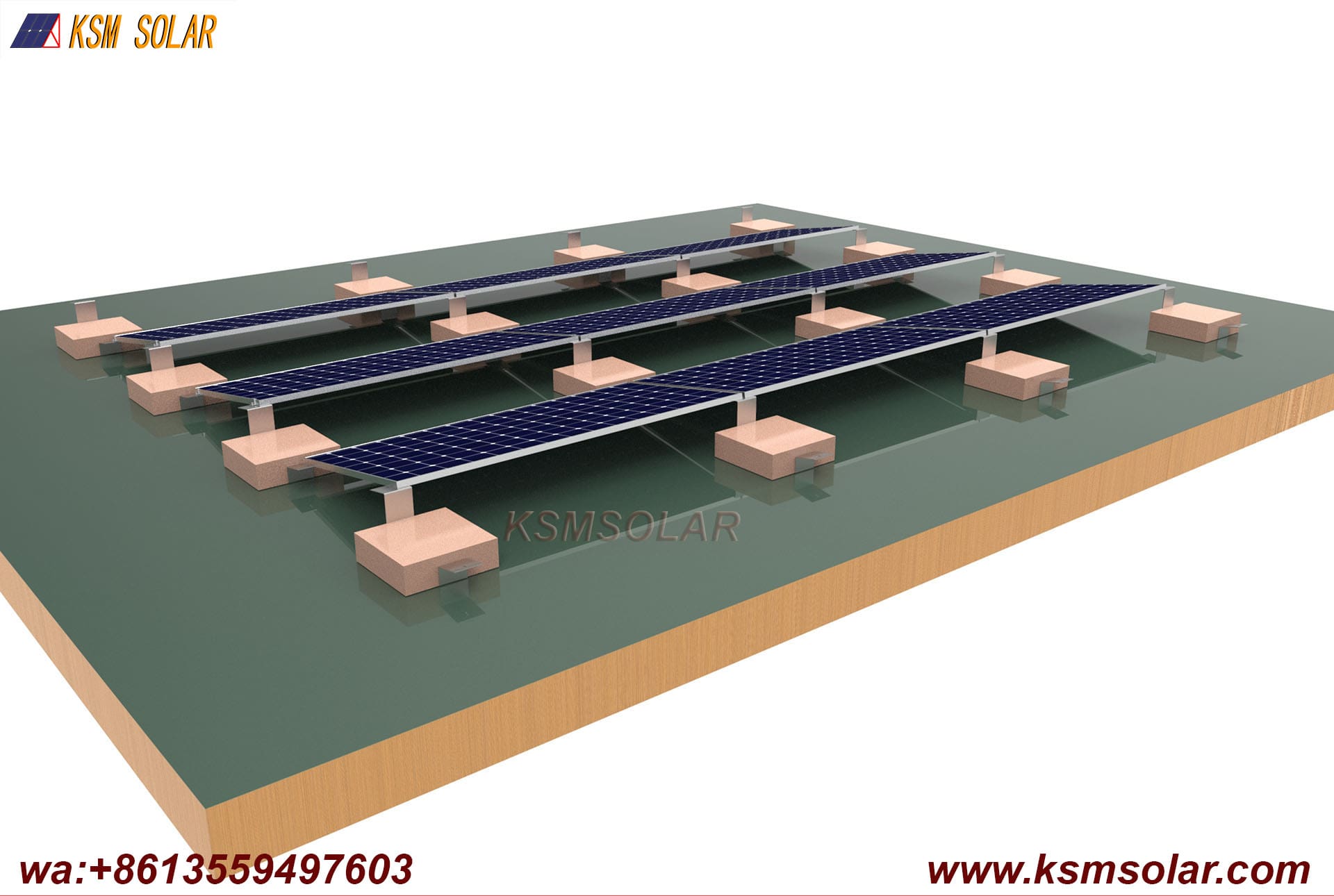 Z-Shaped Steel Folded Plate Ballast Mounting System