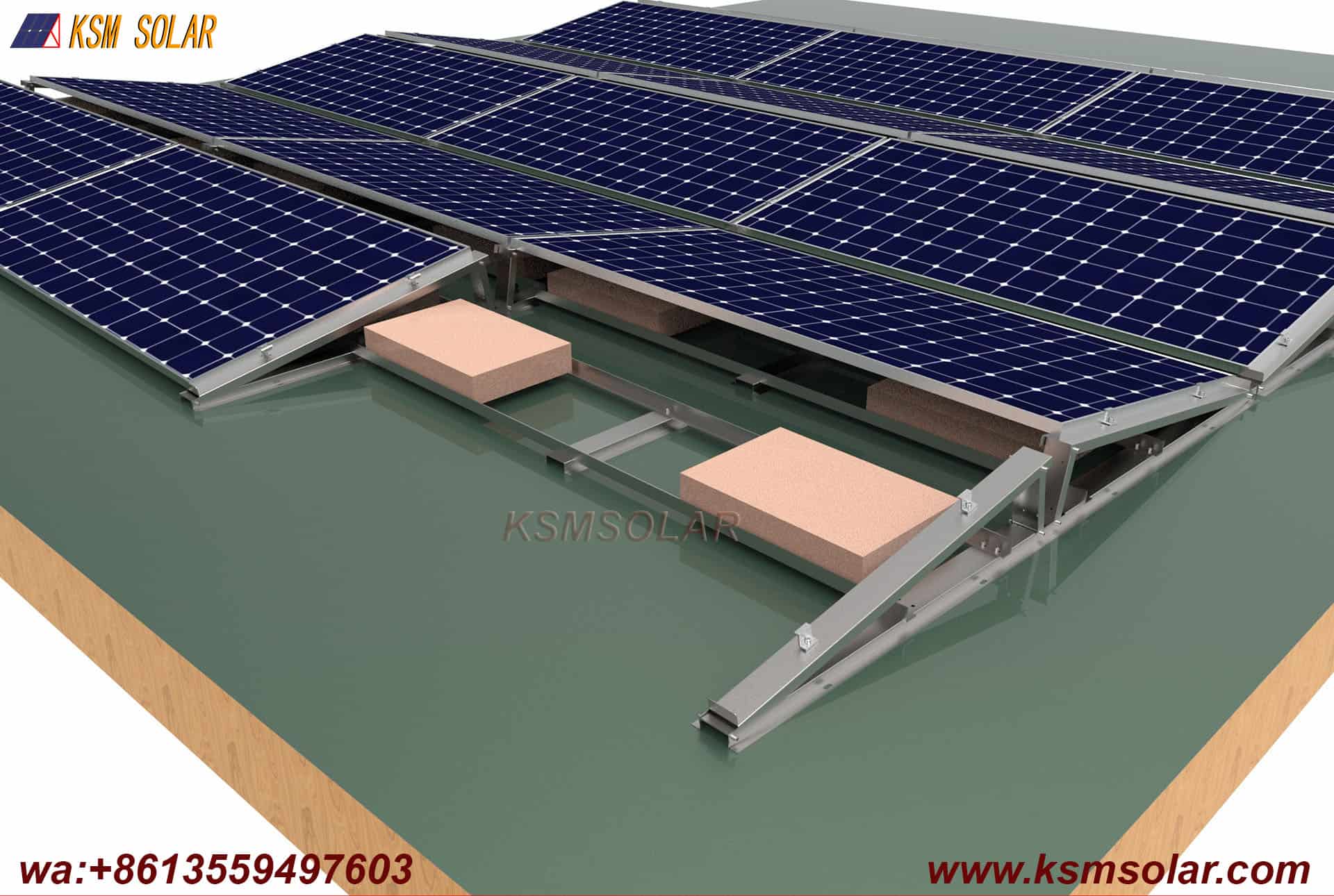 ZAM Coated Steel Tripod Ballast Mounting System