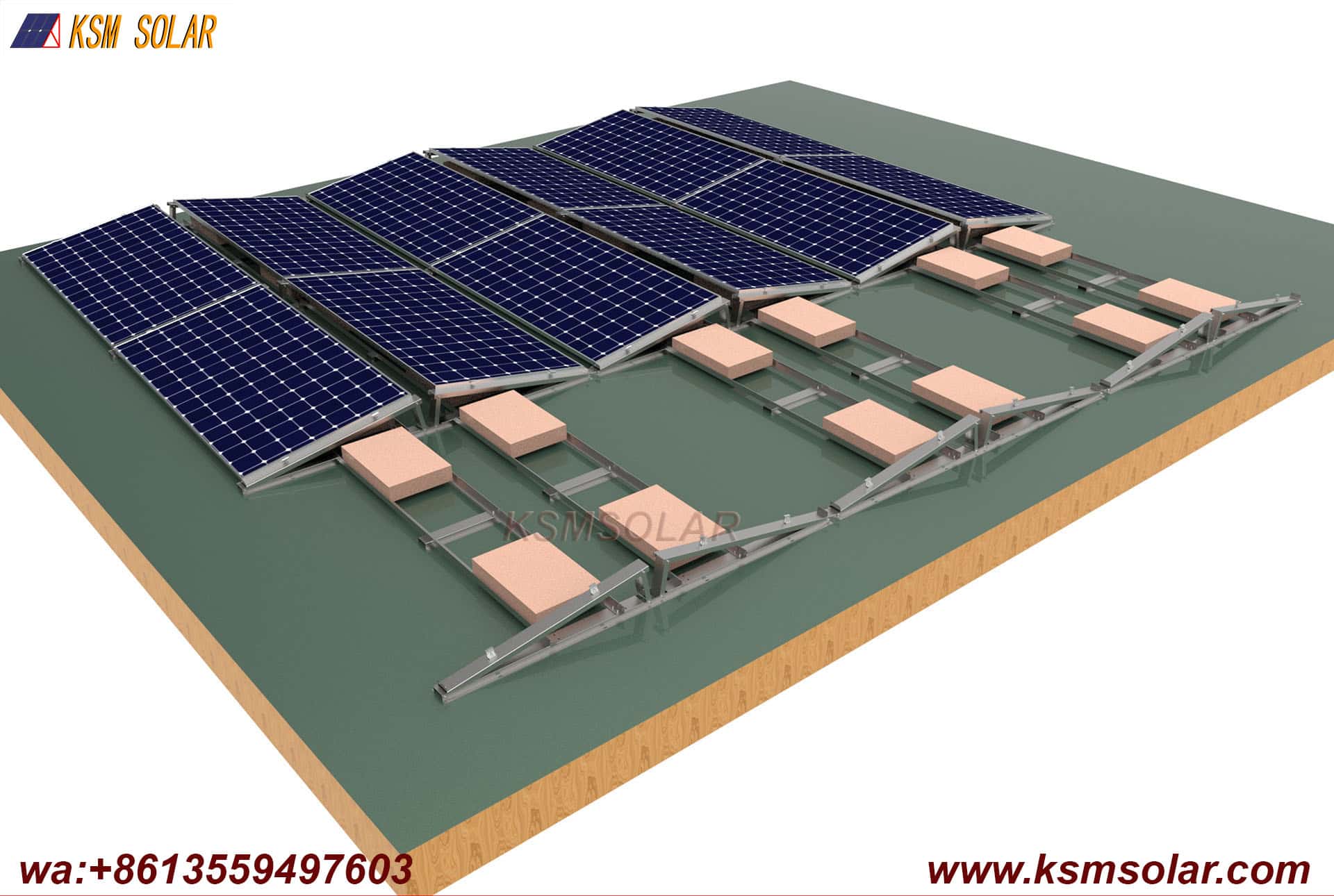 ZAM Coated Steel Tripod Ballast Mounting System