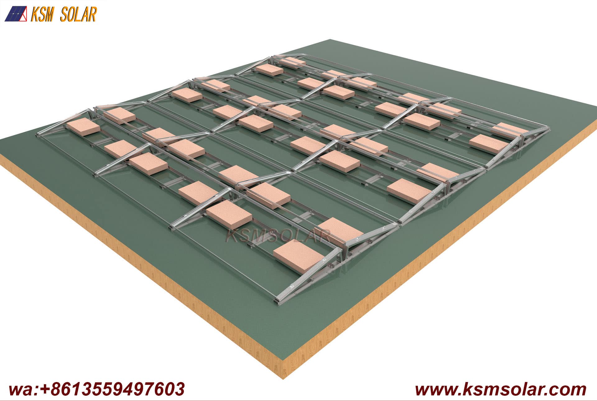 ZAM Coated Steel Tripod Ballast Mounting System